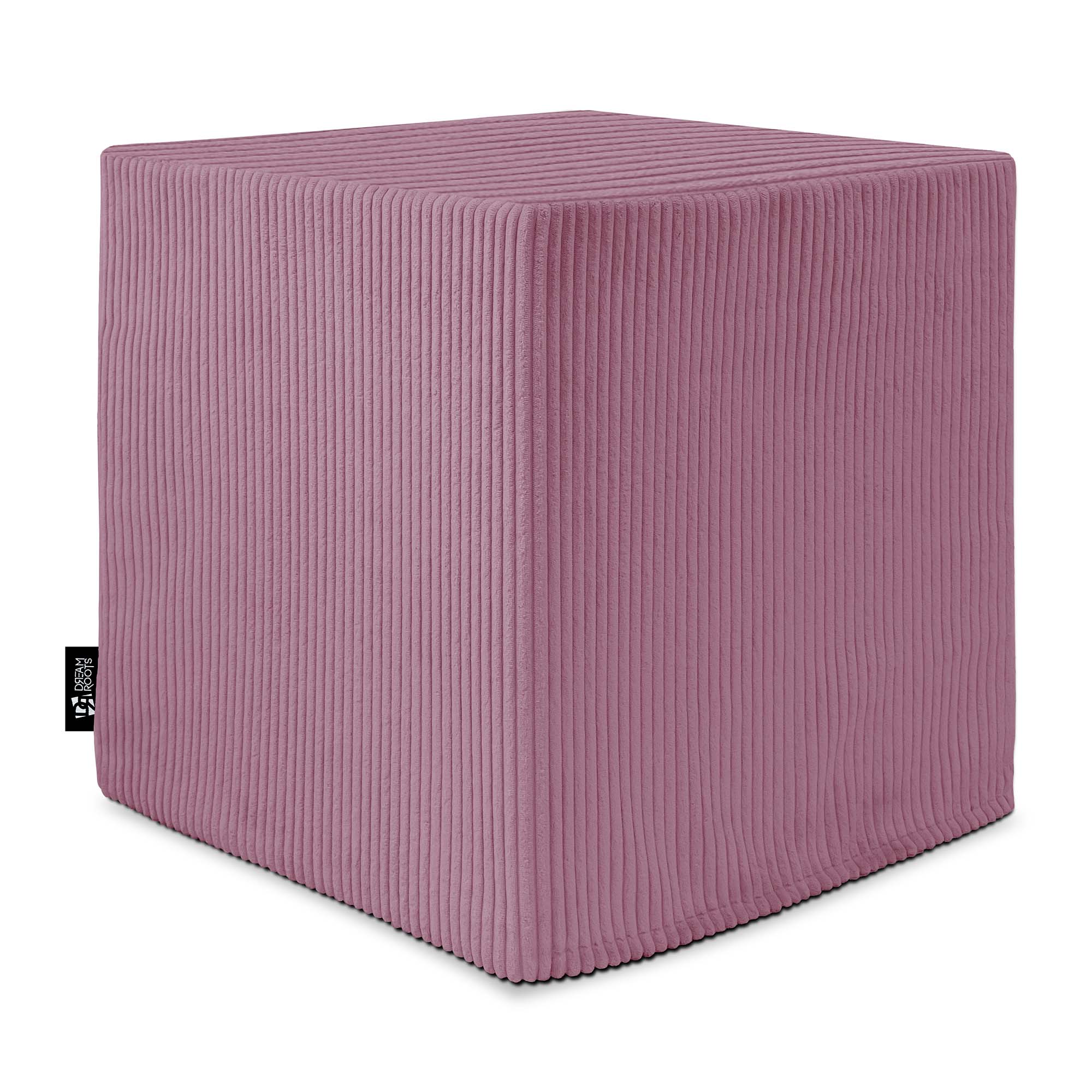 Qubik Plum Smoothie Pouf-50x50 CM