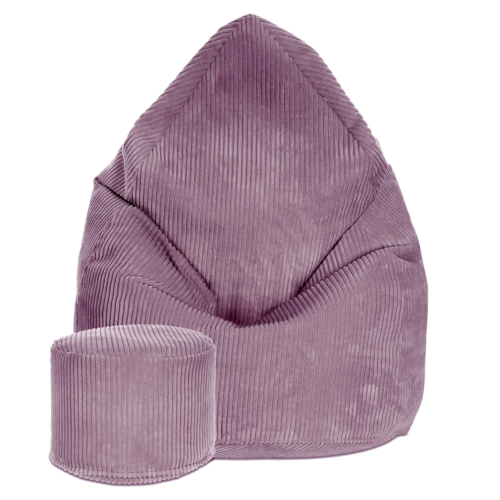 Round pouf footstool Lincoln Plum Smoothie