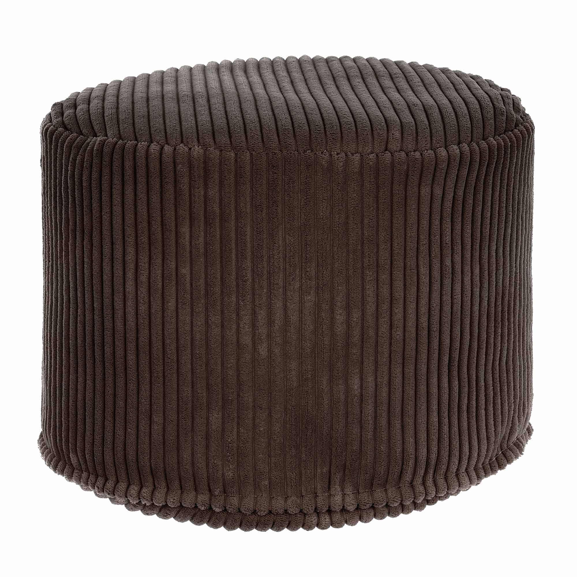 Puf okrągły podnóżek Lincoln Dark Chocolate-M