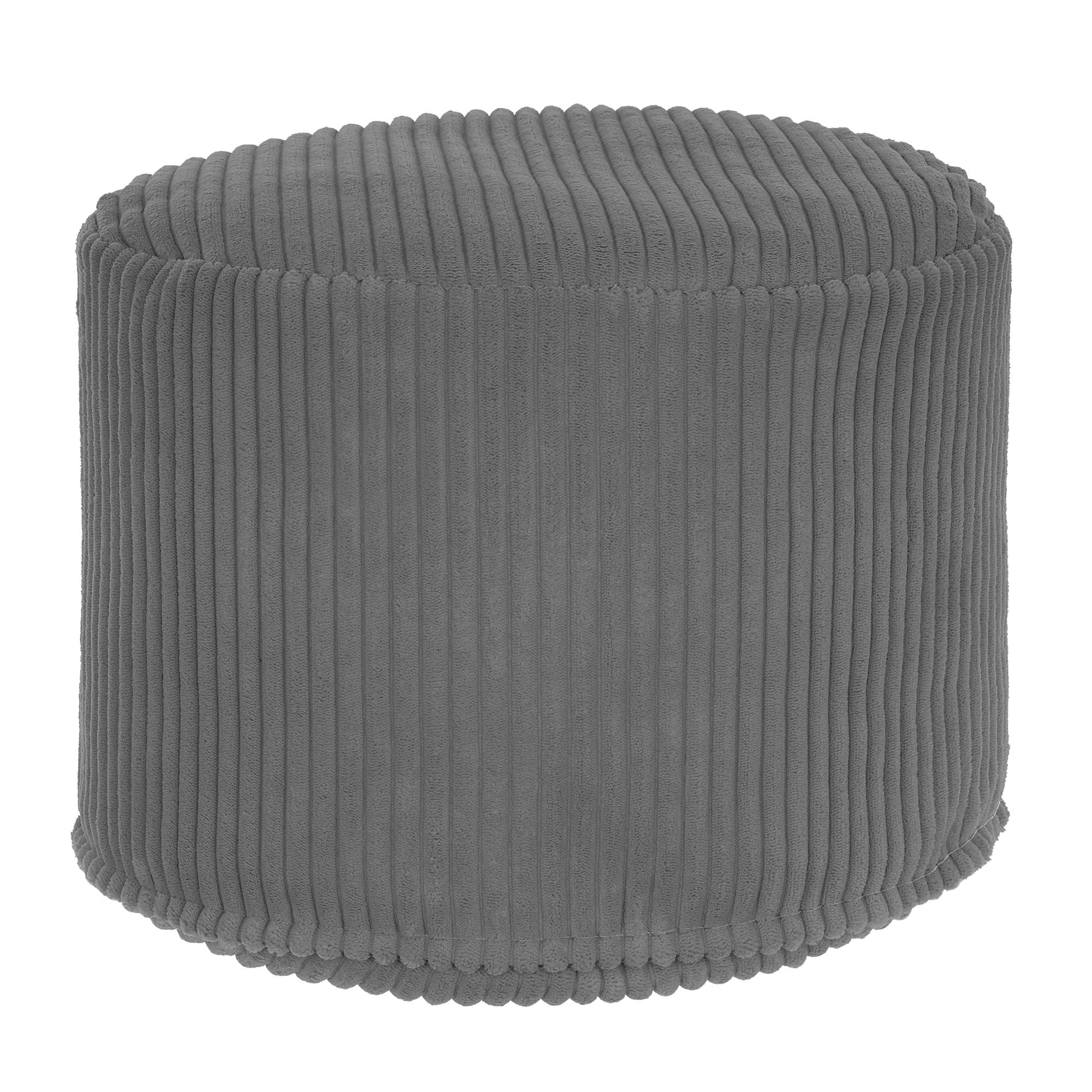Round pouf footstool Lincoln Frost Gray-M