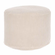 Round pouf footrest Lincoln Vanilla Ice-S