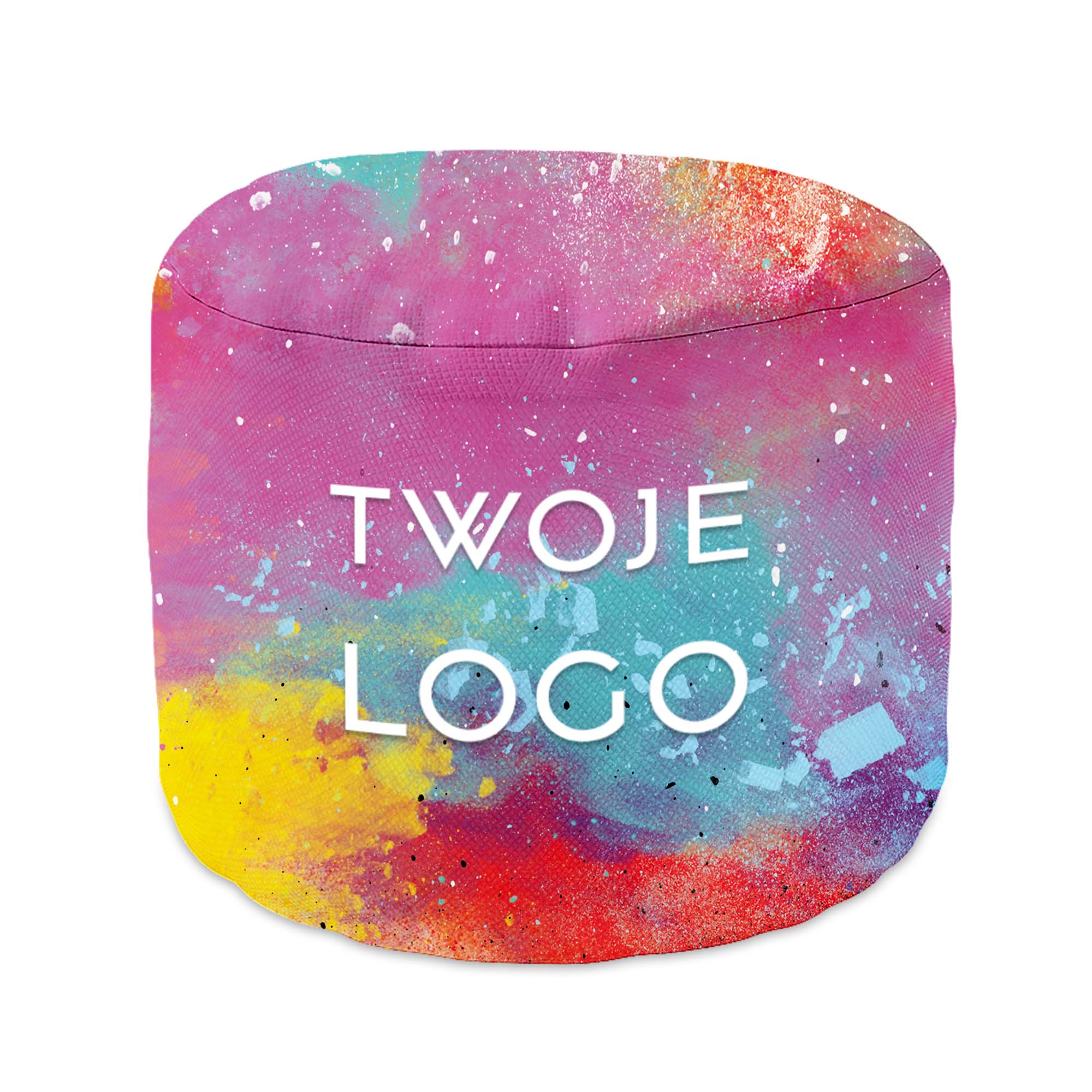 Puf okrągły podnóżek z Własnym Logo Reklamowym
