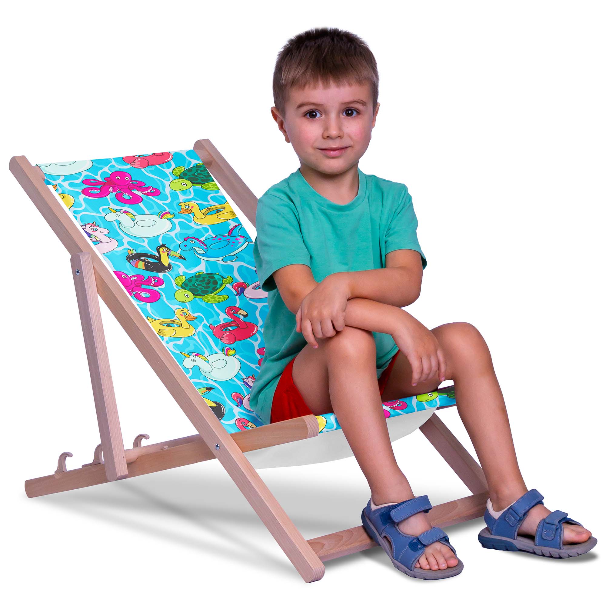Wooden Deck Chair Pool Toys