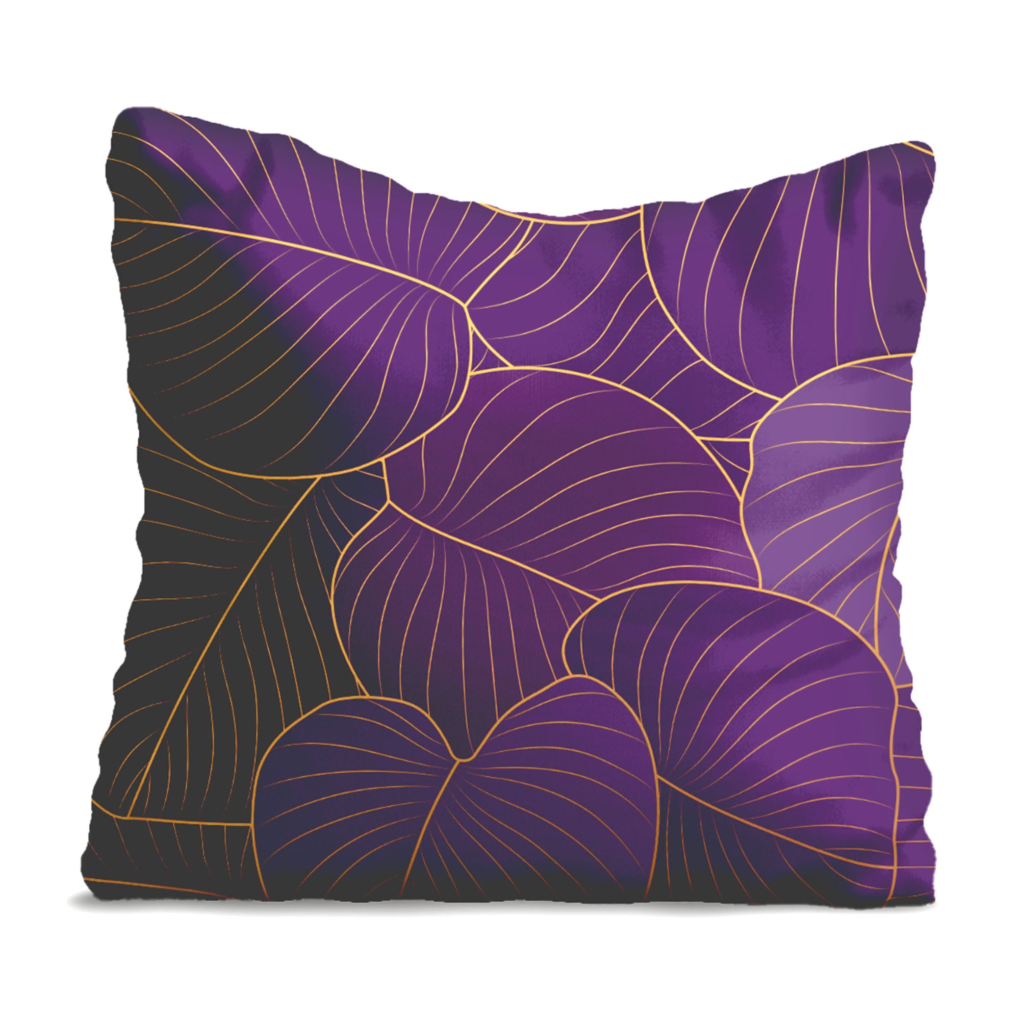 Purple Leaves-Velvet Pillow