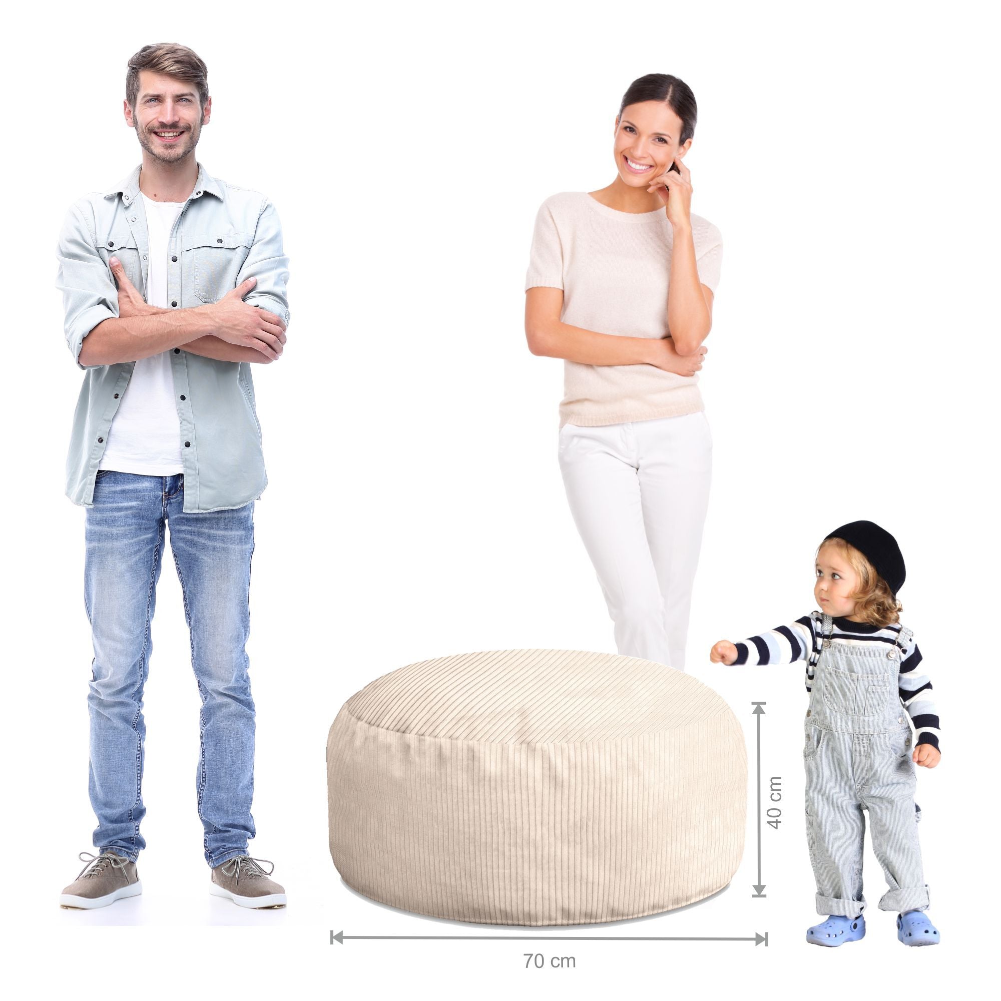 Puf Roller Dunkle Schokolade