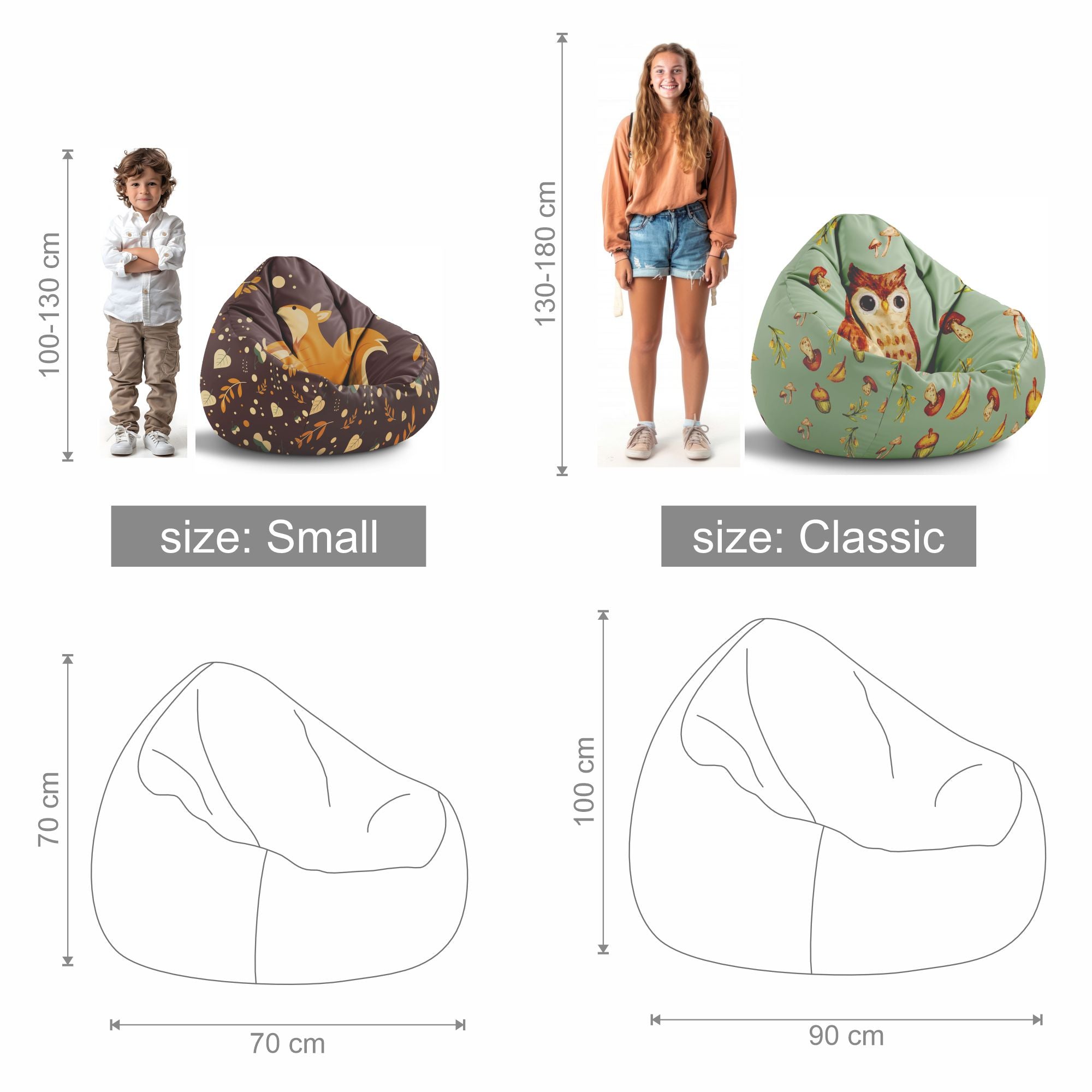Paradise Sitzsack Happy Yellow Bird-M