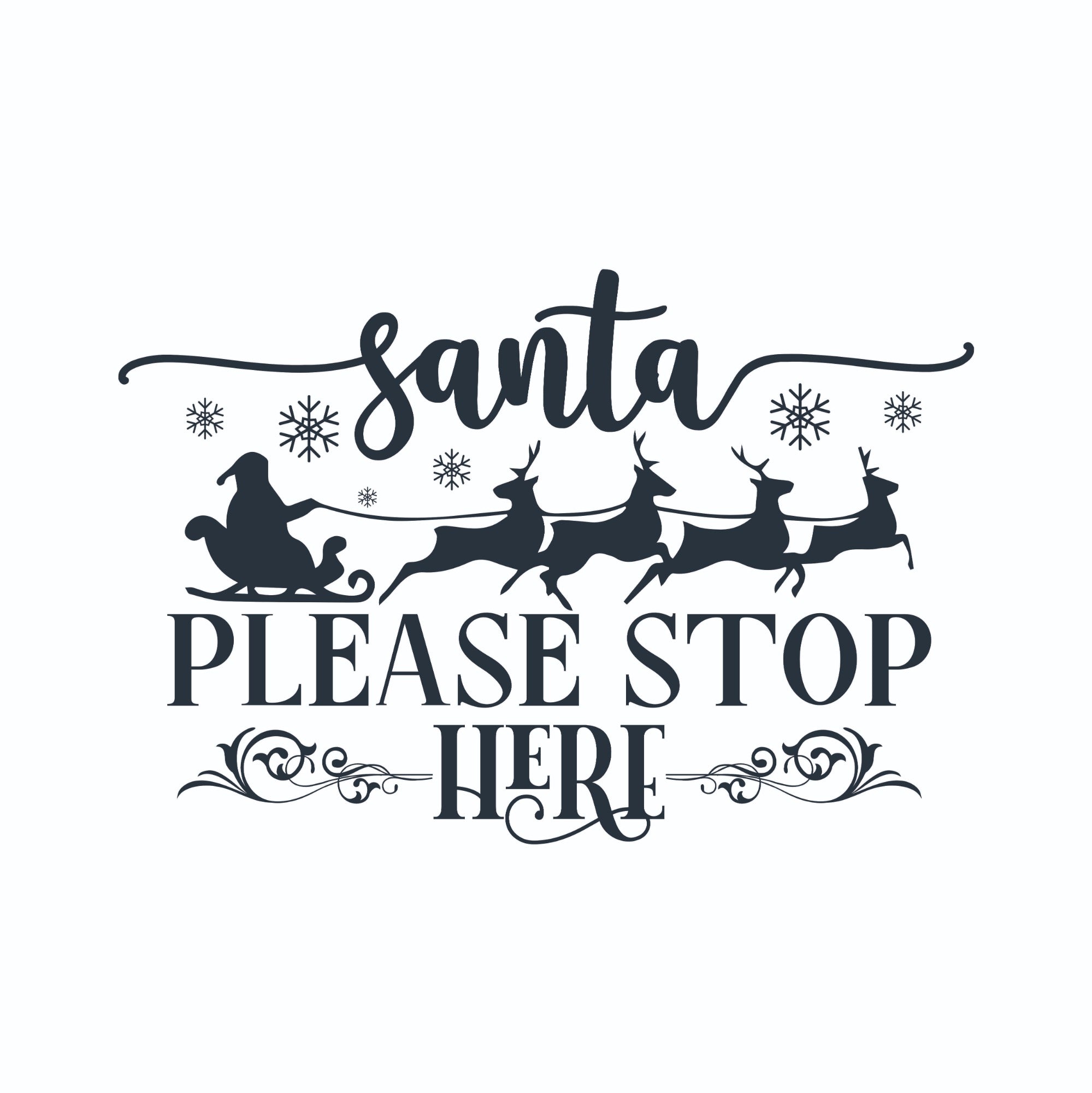 Santa is Here Pillow