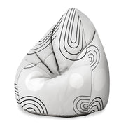 Pearshape Pouf Scandinavian Abstract-Oxford