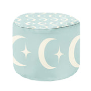 Round Footstool Pouf Scandinavian Moons