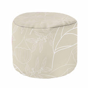 Round Pouf Footstool Scandinavian Nature