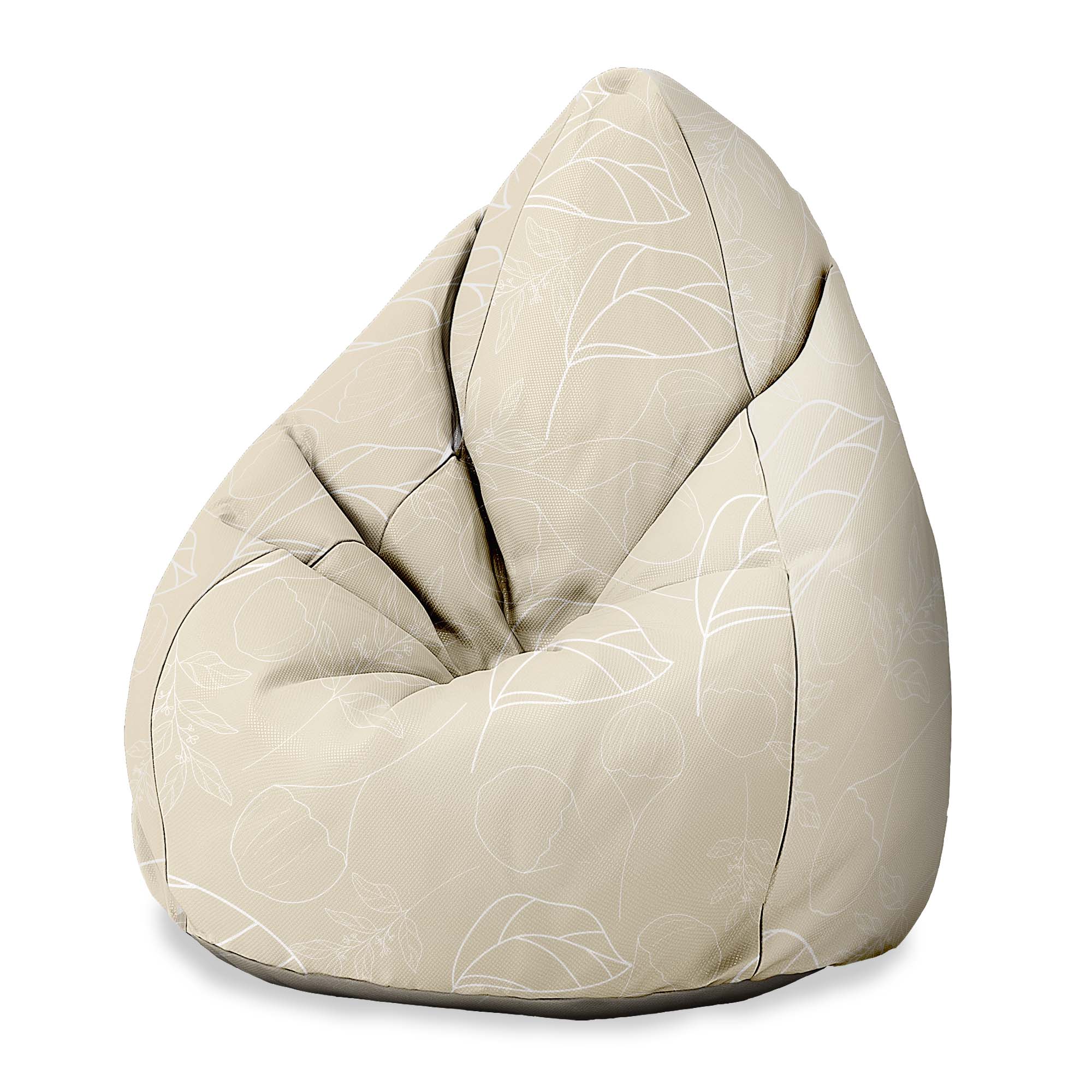 Puf Pearshape Scandinavian Nature-S-Velvet