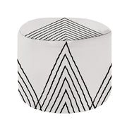 Round Footstool Pouf Silent Scandinavian
