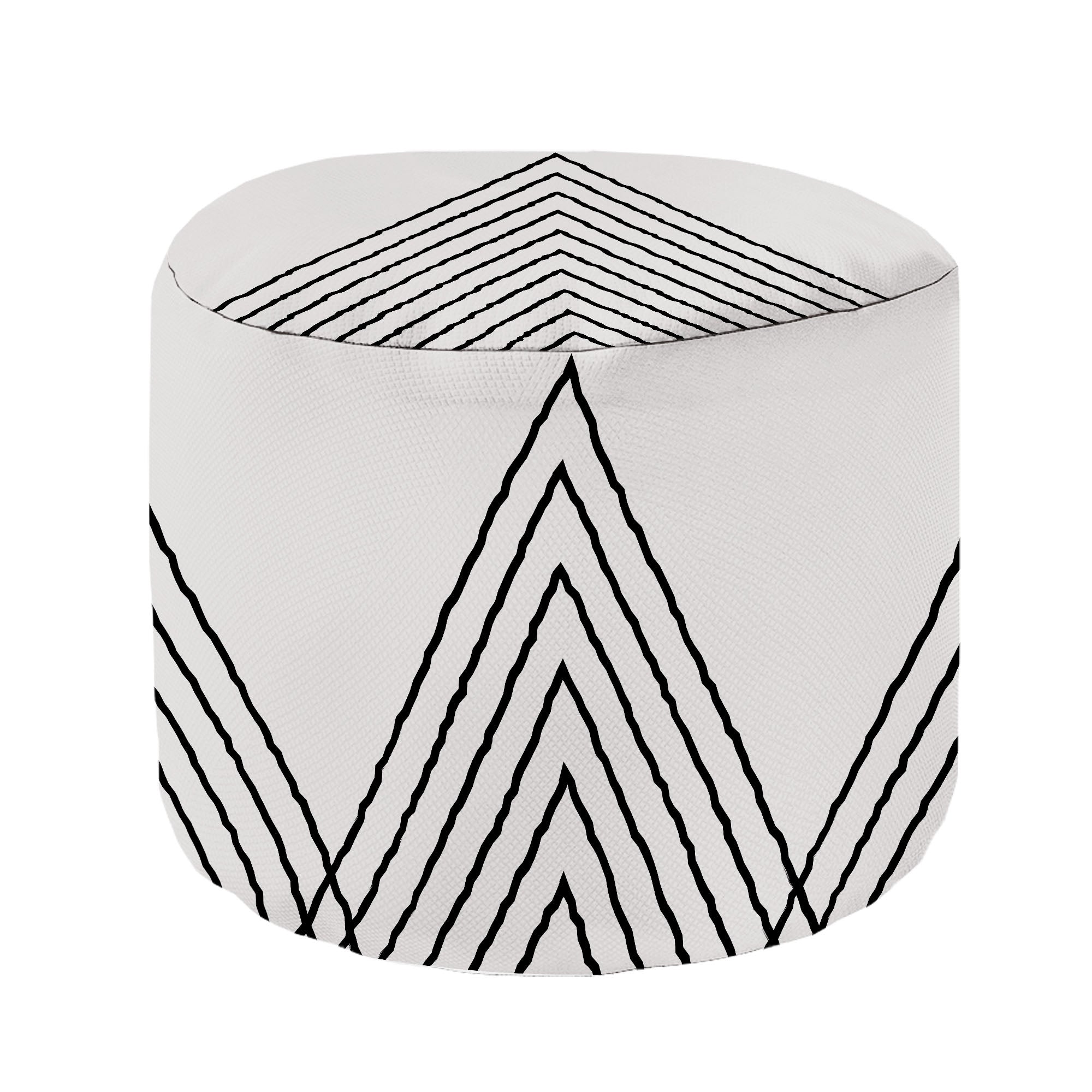 Round Footstool Pouf Silent Scandinavian