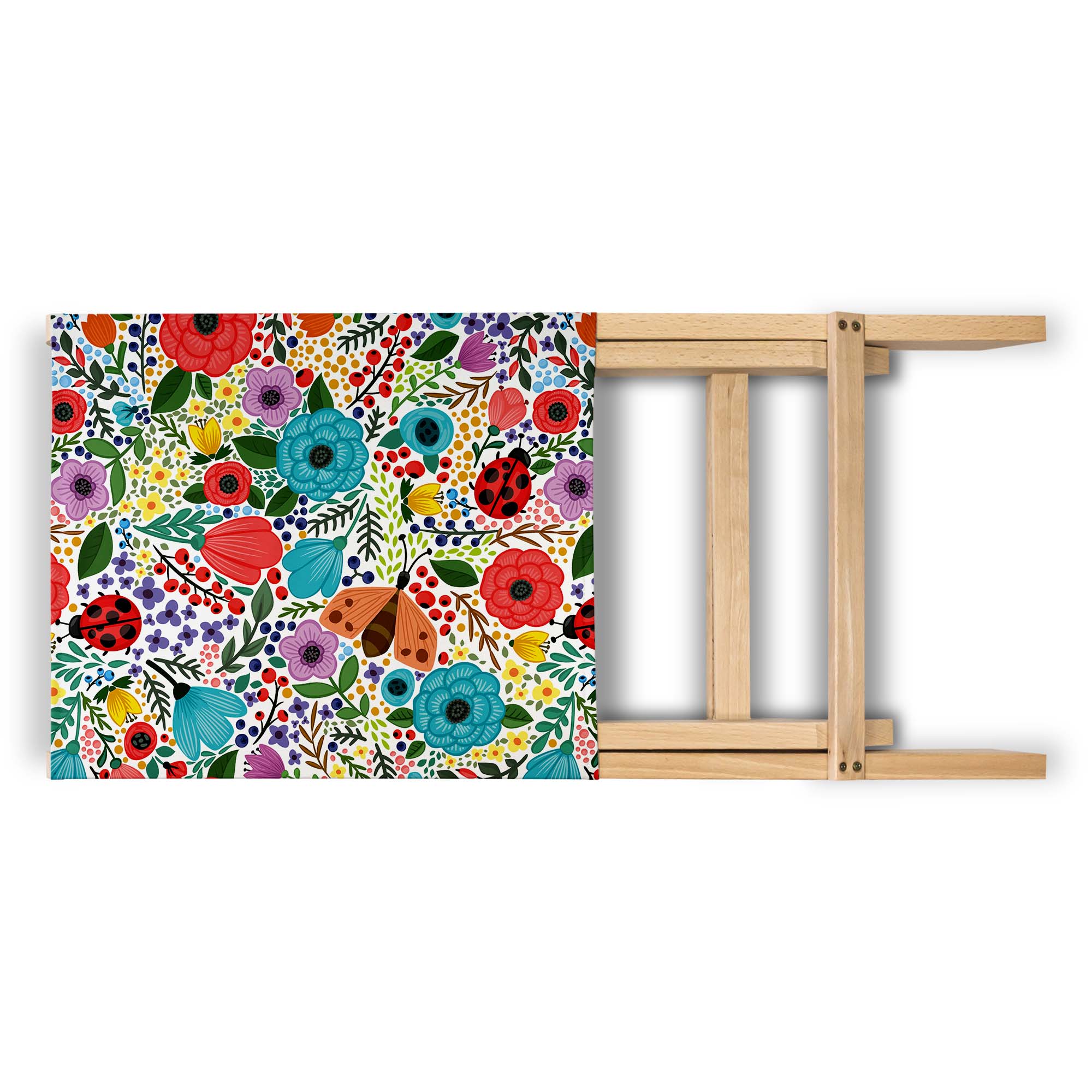 Folding Beach Chair Spring Flowers