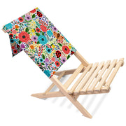 Folding Beach Chair Spring Flowers