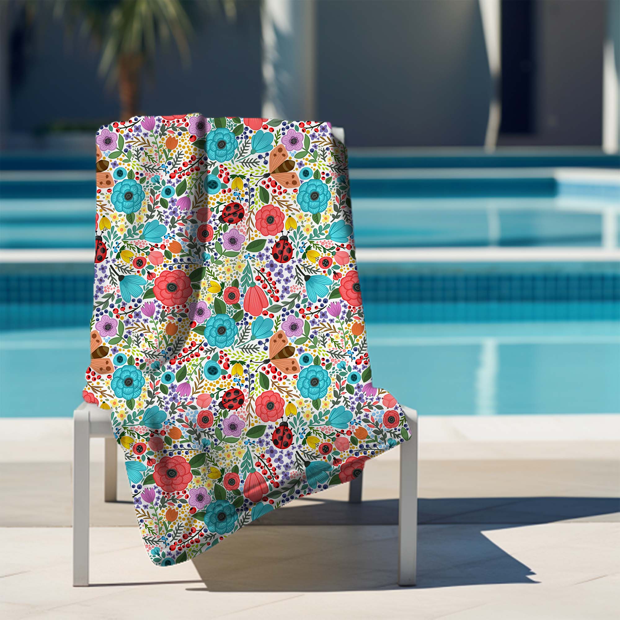 Towel Spring Flowers