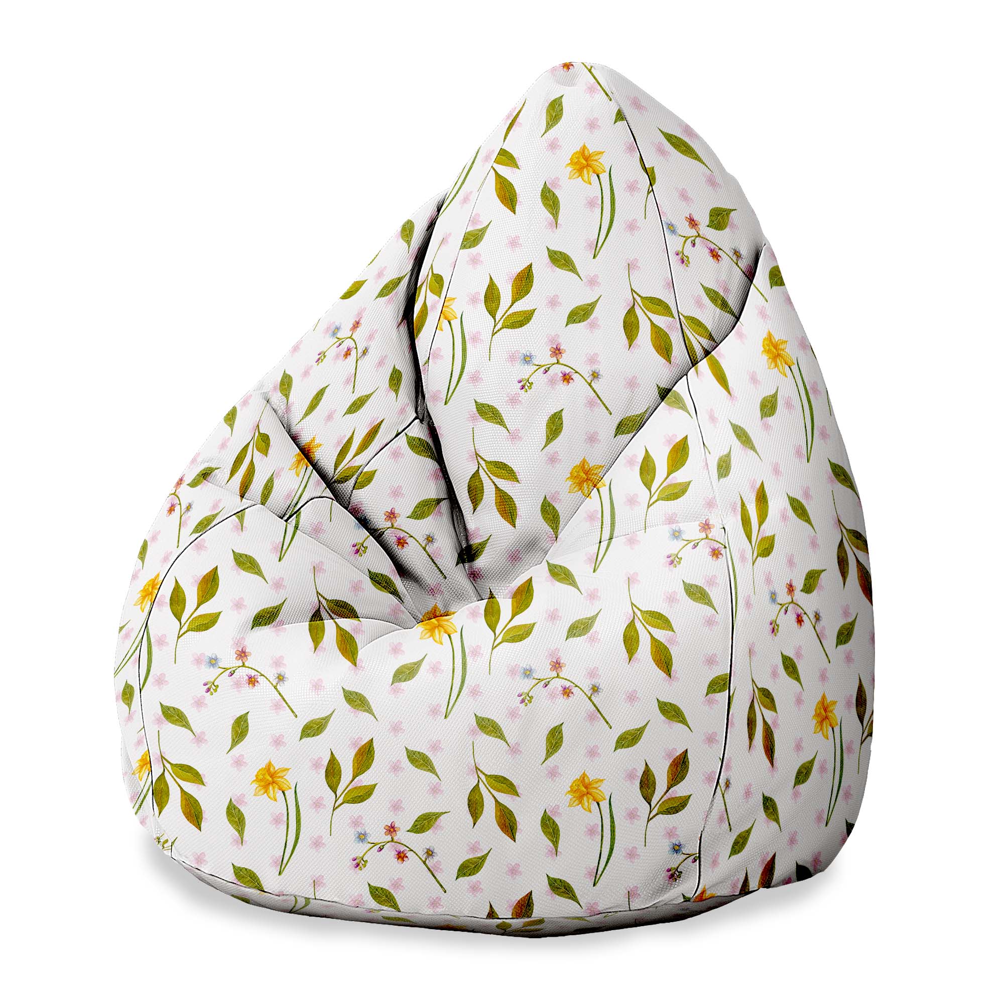 Puf Pearshape Spring Pattern-M-Velvet