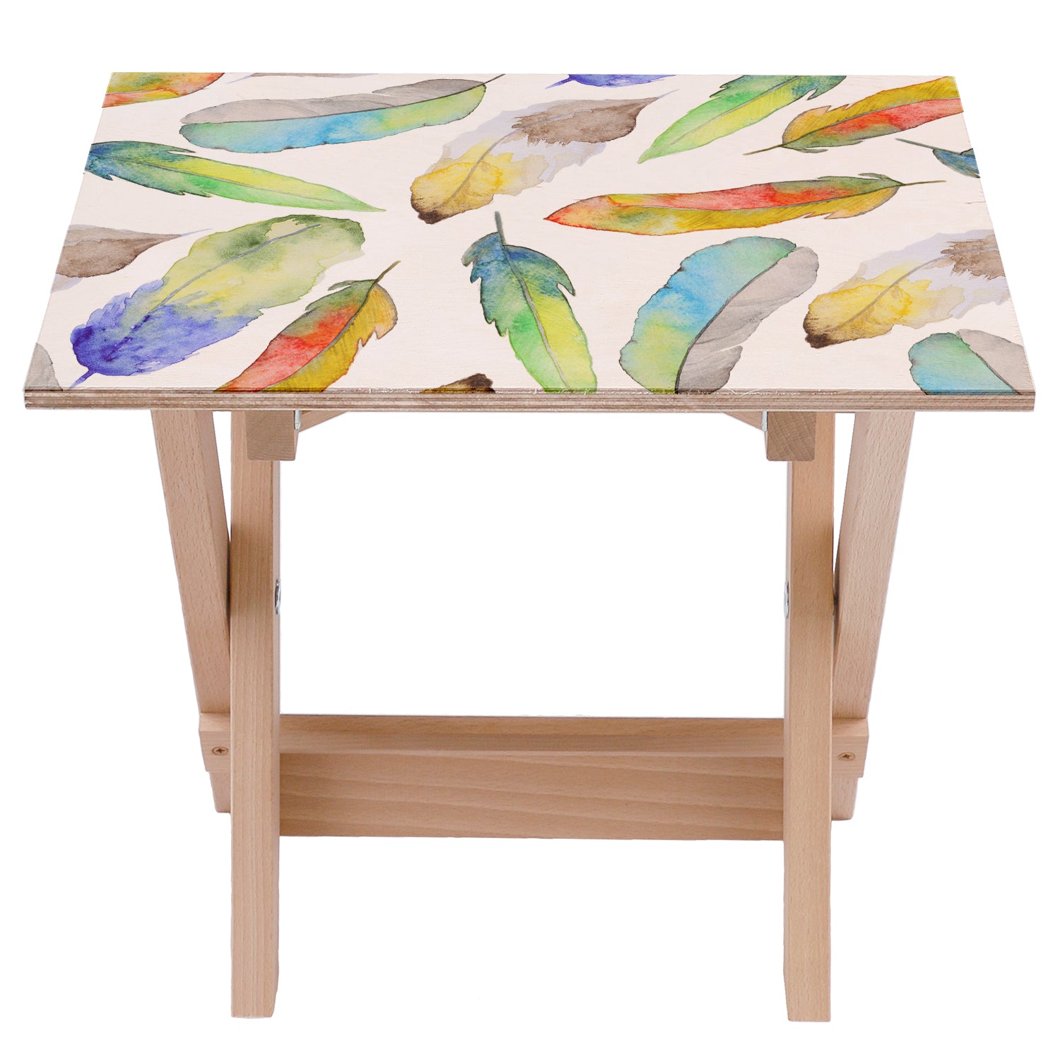Holztisch Watercolour Large-50x50 CM
