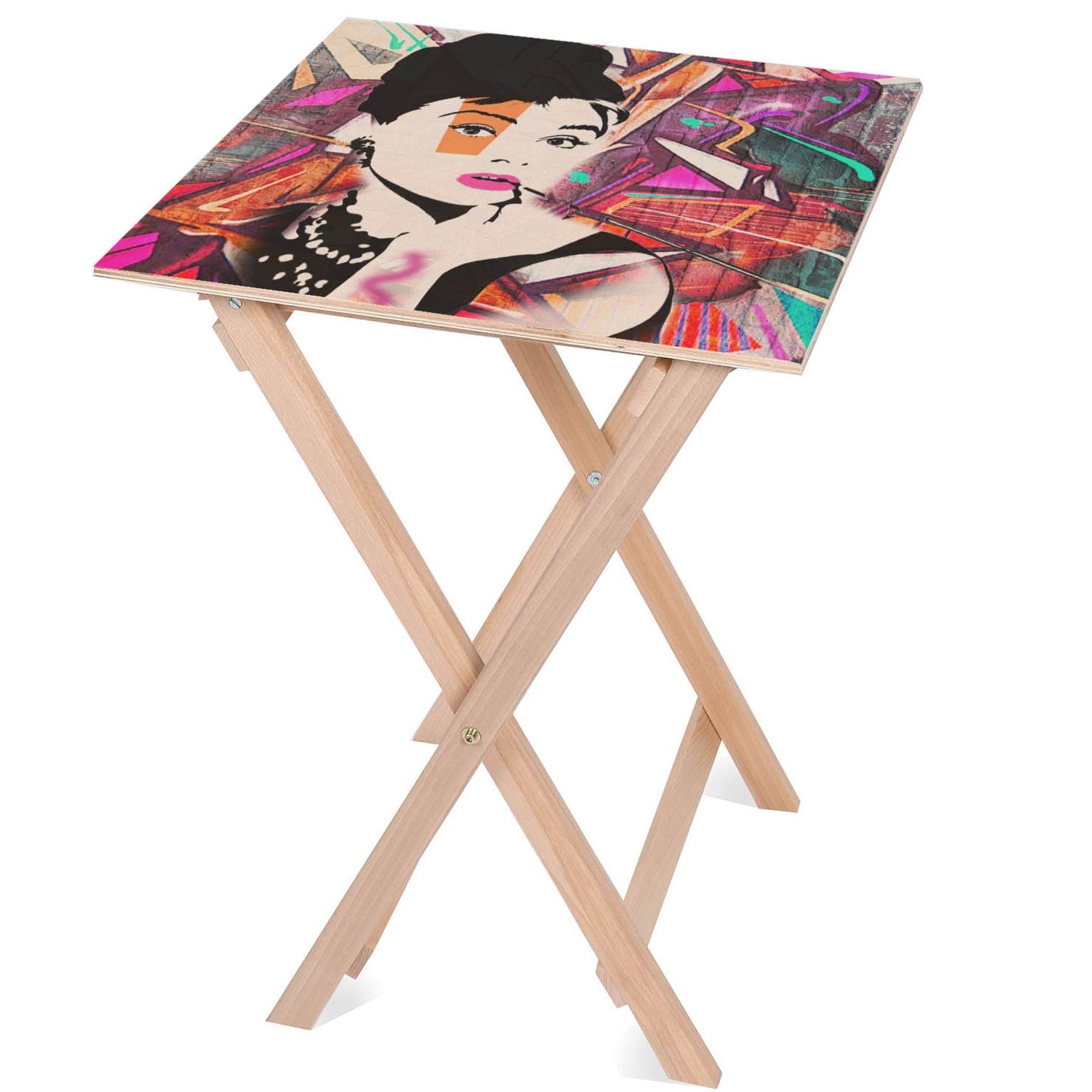 Holztisch Audrey Bunt-30x40 CM