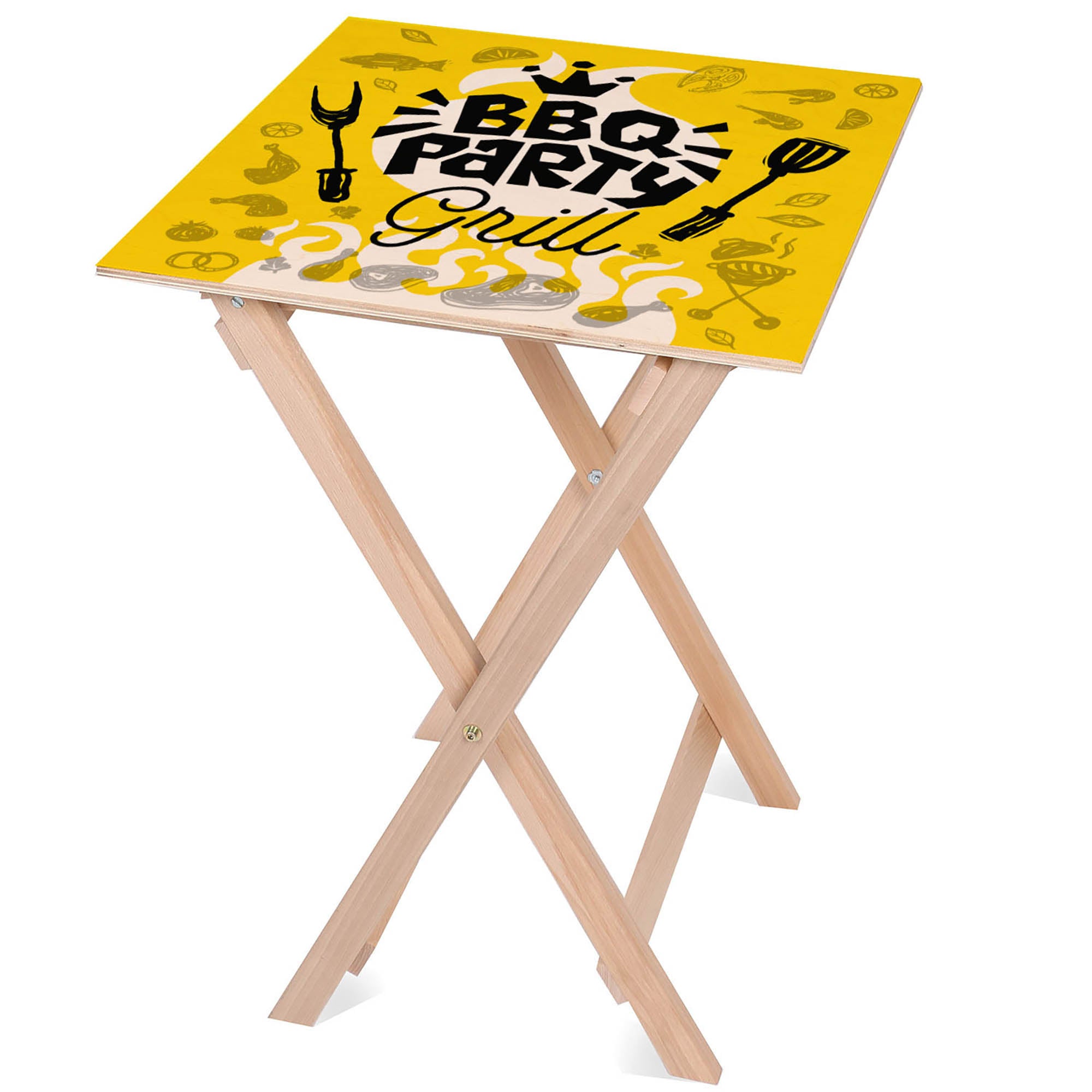Holztisch BBQ Party-50x50 CM