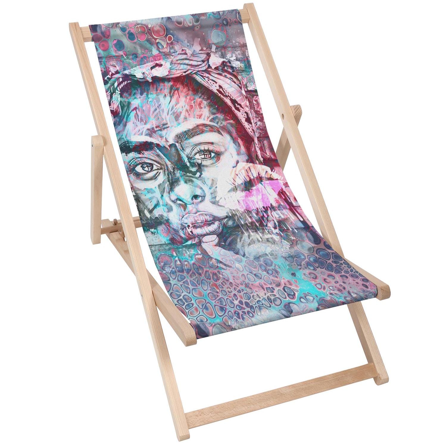 Expressive Gaze Wooden Table-30x40 CM