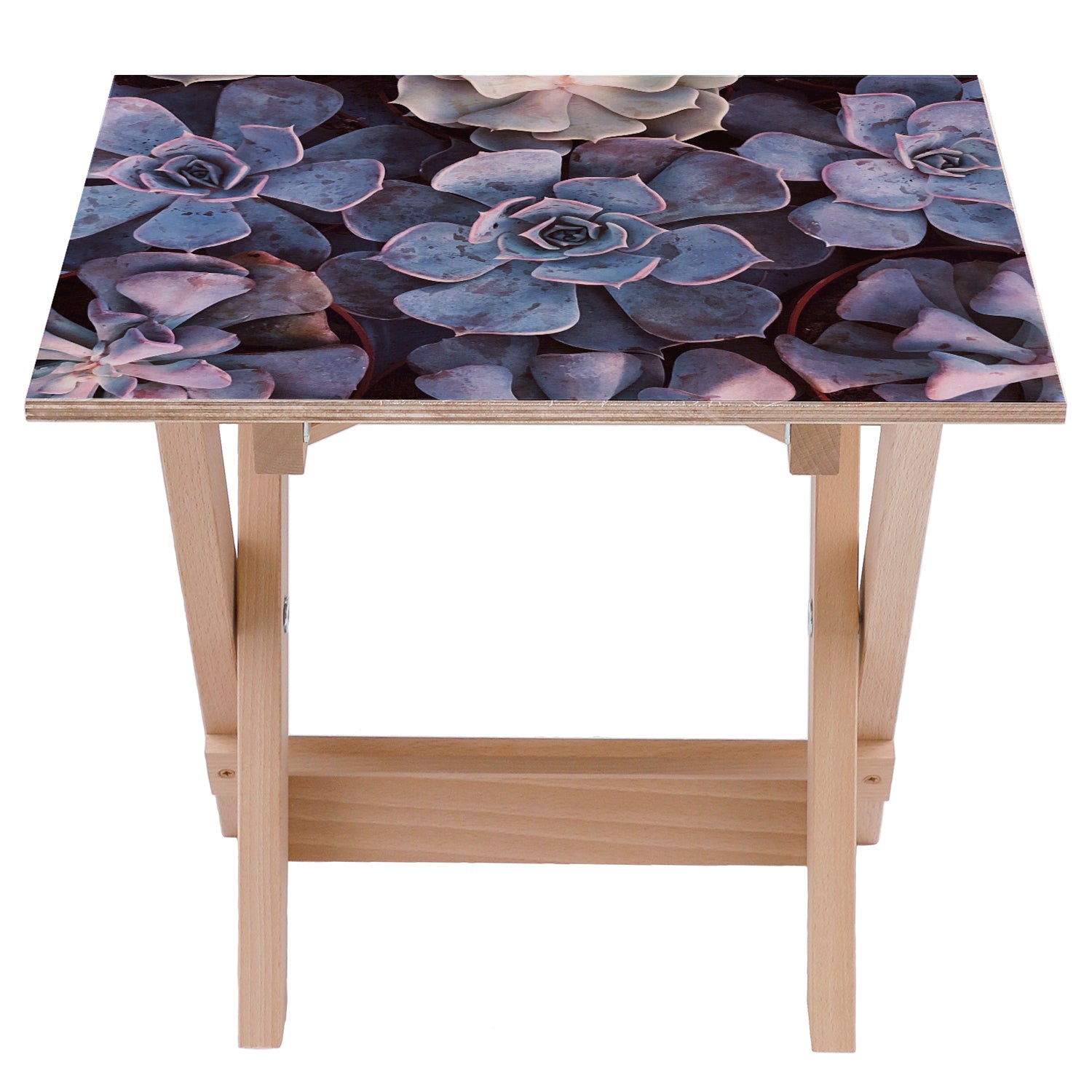 Wooden Table Flower-50x50 CM