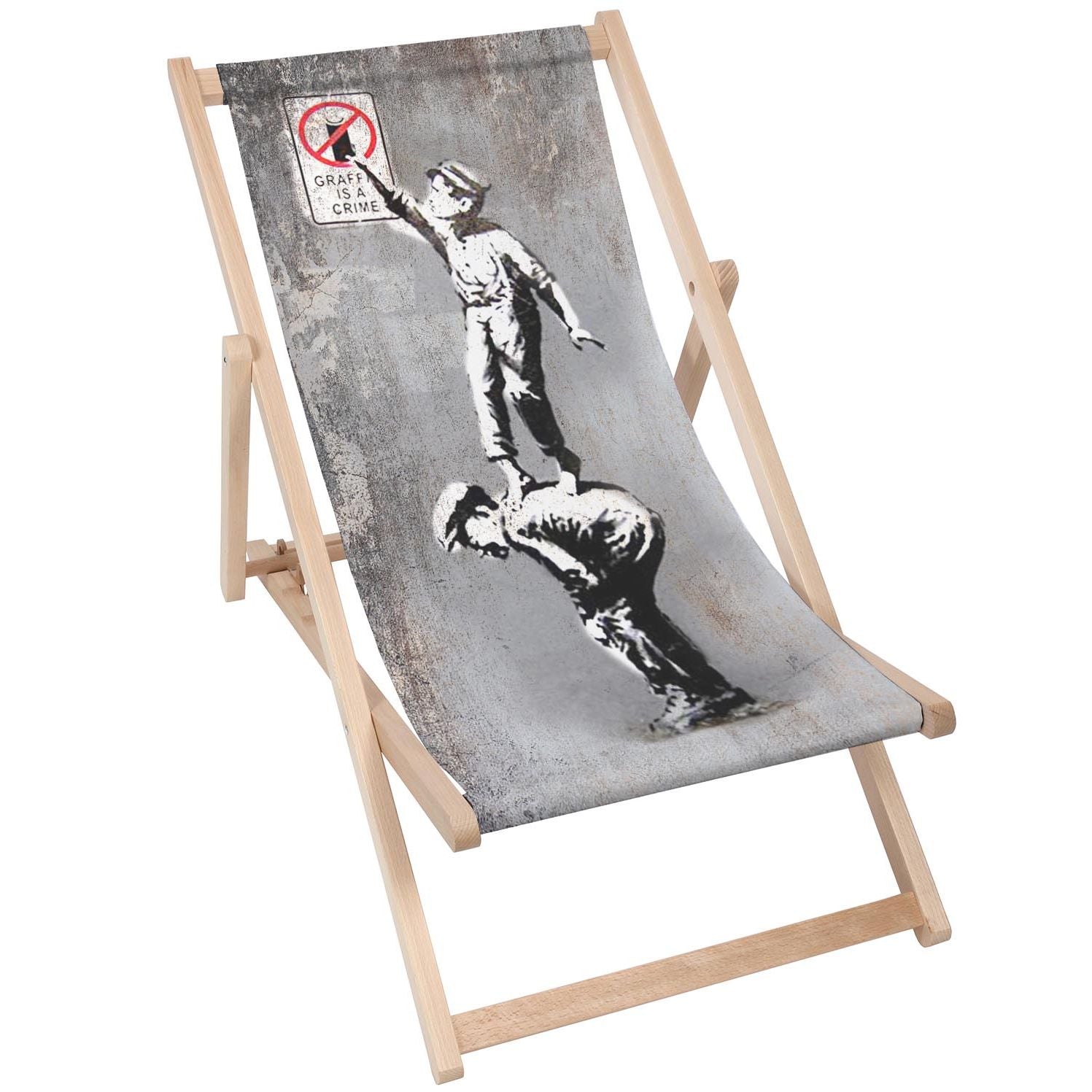 Stolik drewniany Graffiti Is A Crime-30x40 CM