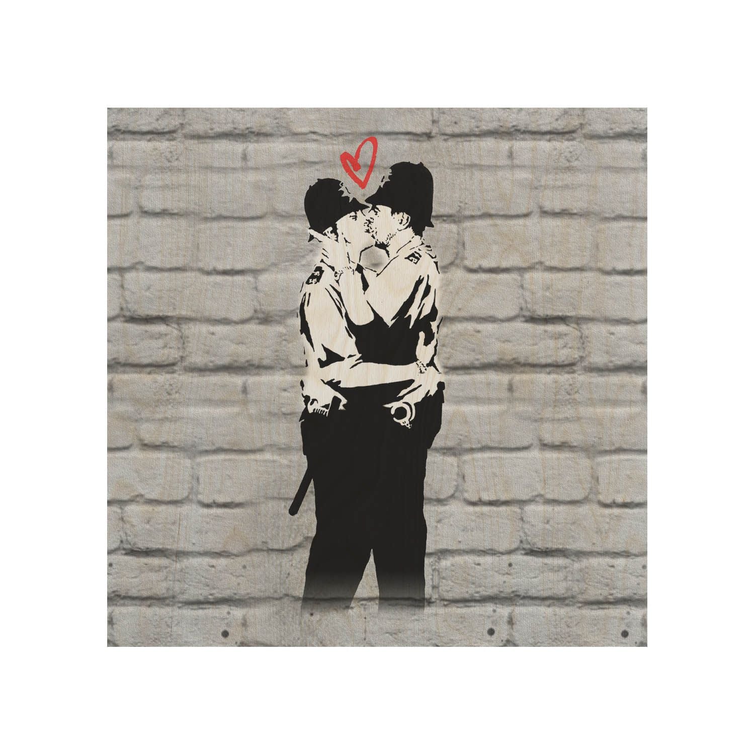 Drevený stolík Kissing Coopers-30x40 CM