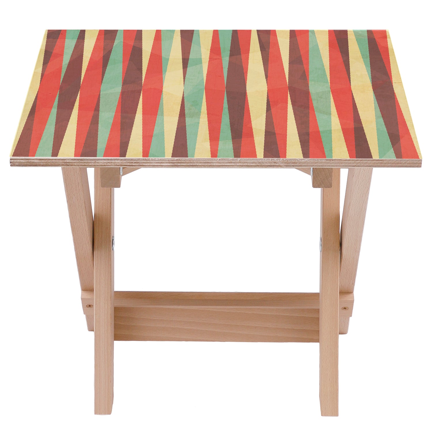 Holztisch Bunt-50x50 CM