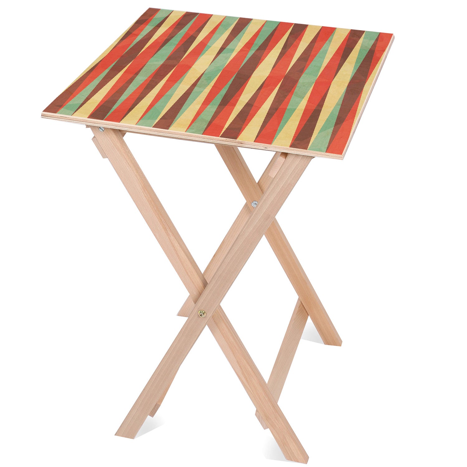Wooden Table Colorful