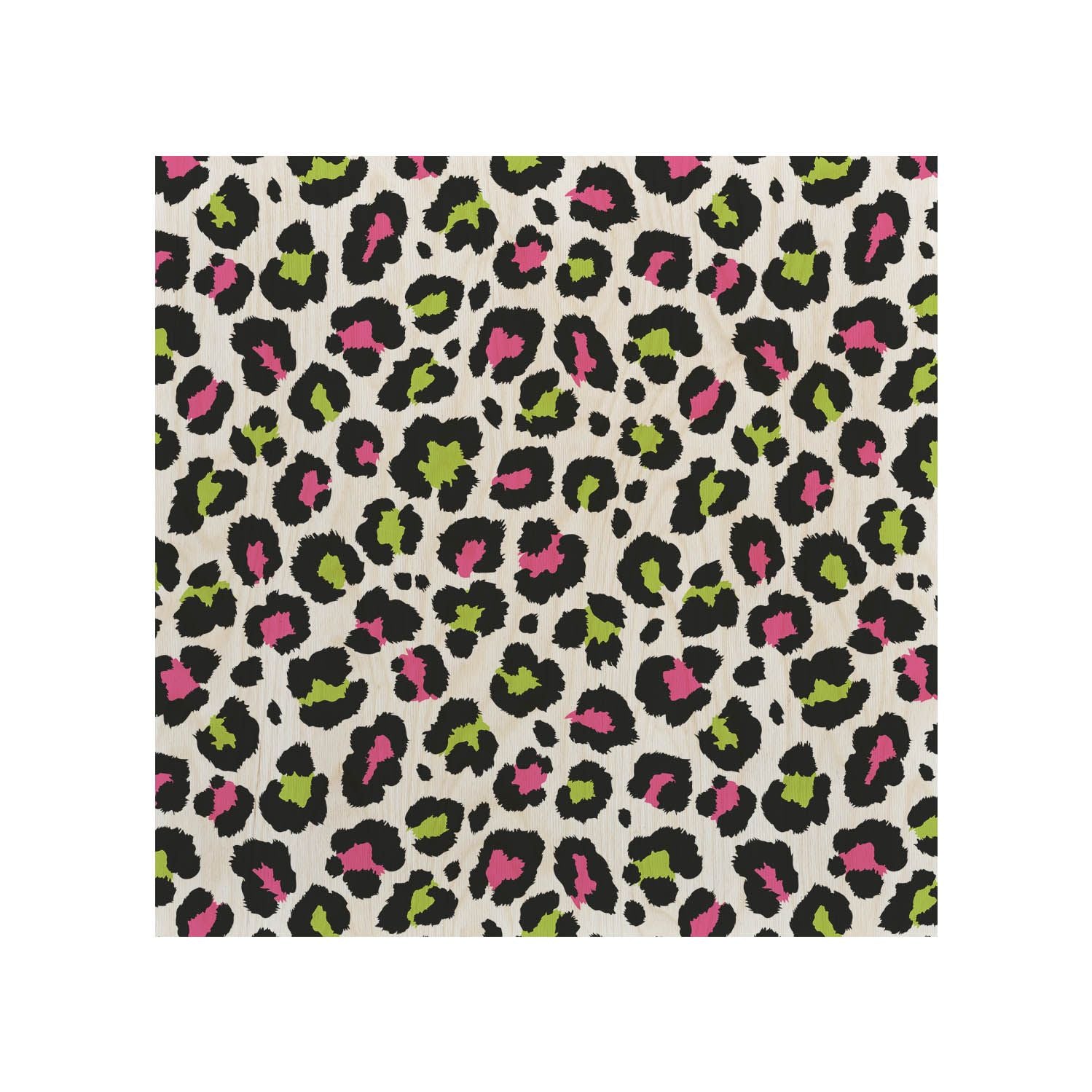 Holztisch Bunter Leopard