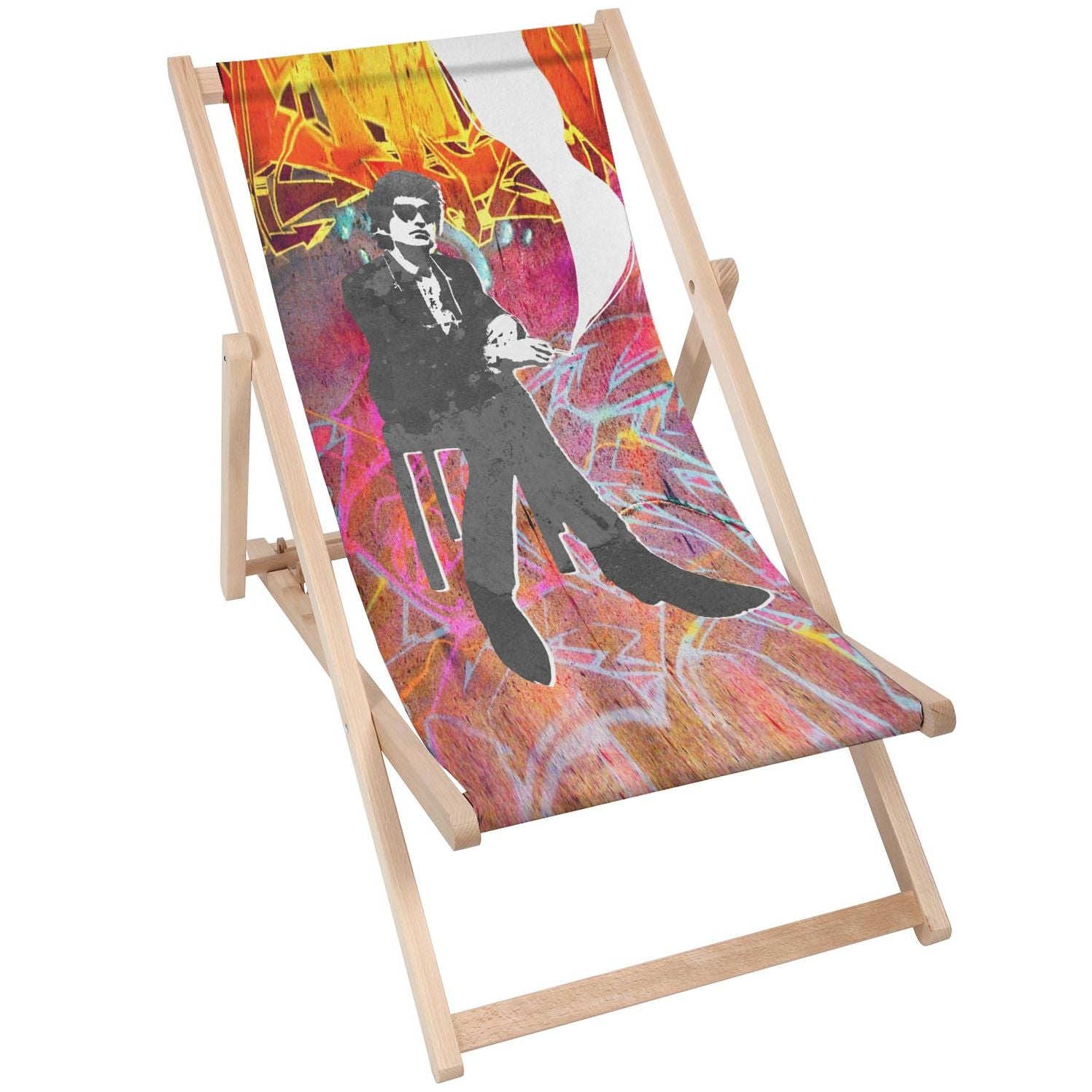 Dřevěný stolek Man In Black-50x50 CM