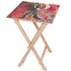 Wooden Table Man In Black