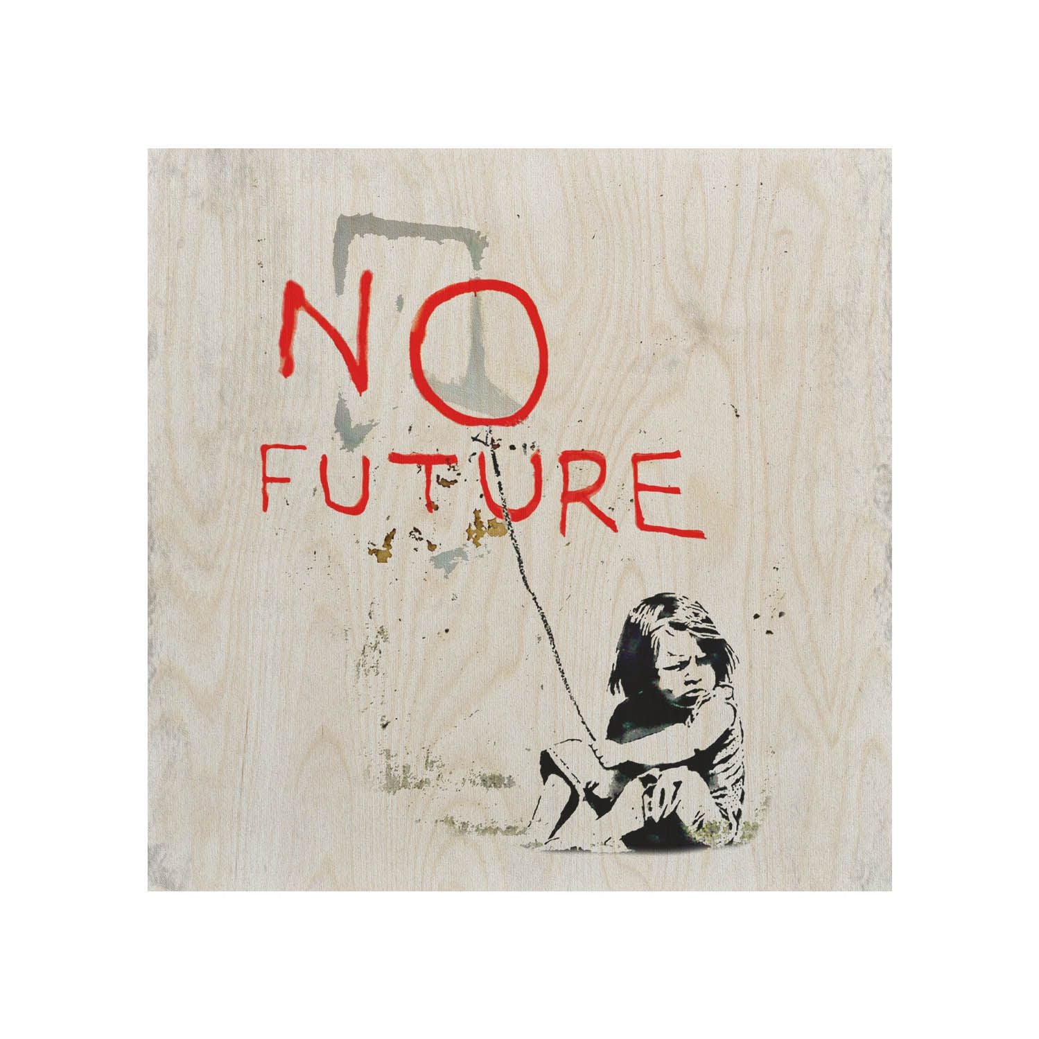 Wooden Table No Future-30x40 CM