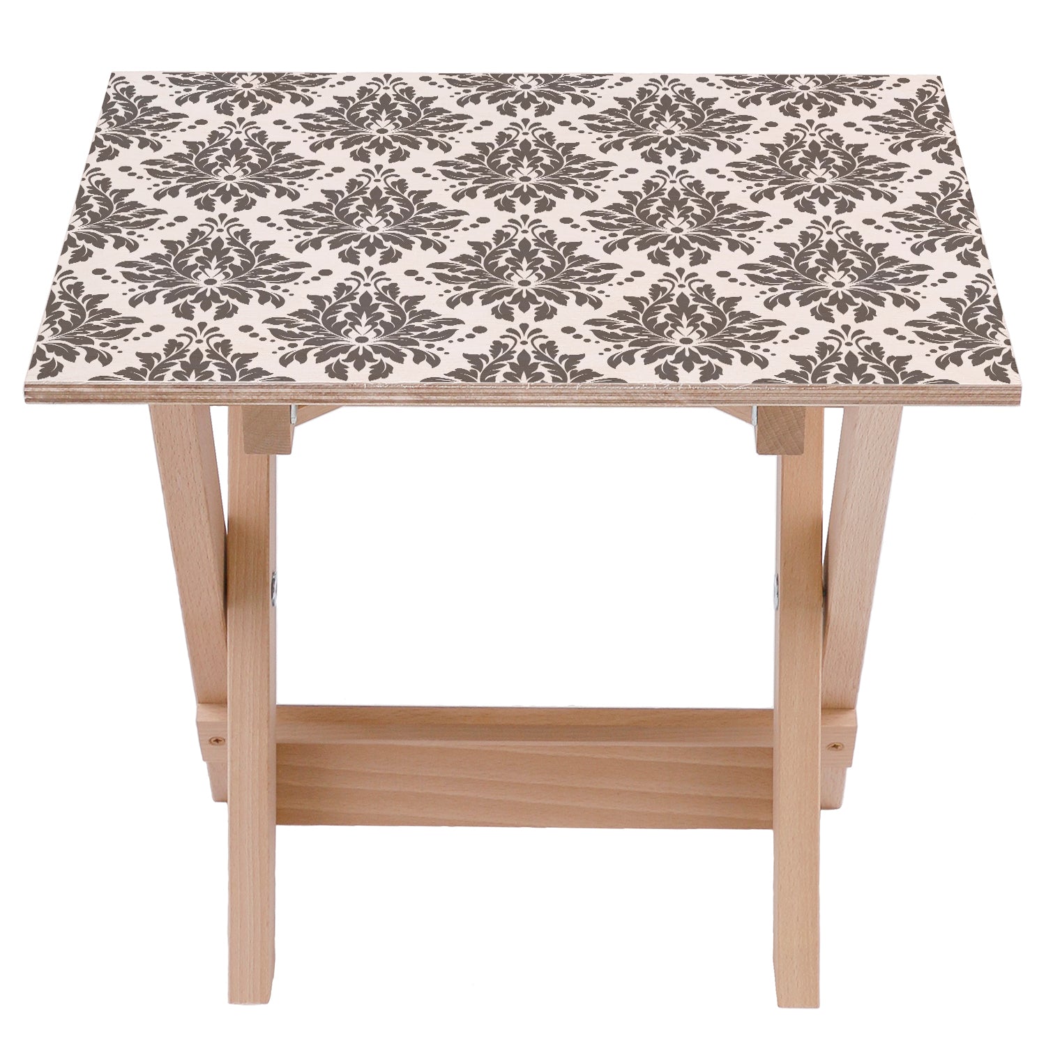 Stolik drewniany Ornament Grey-30x40 CM