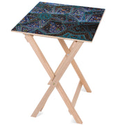 Wooden Table Pattern Star