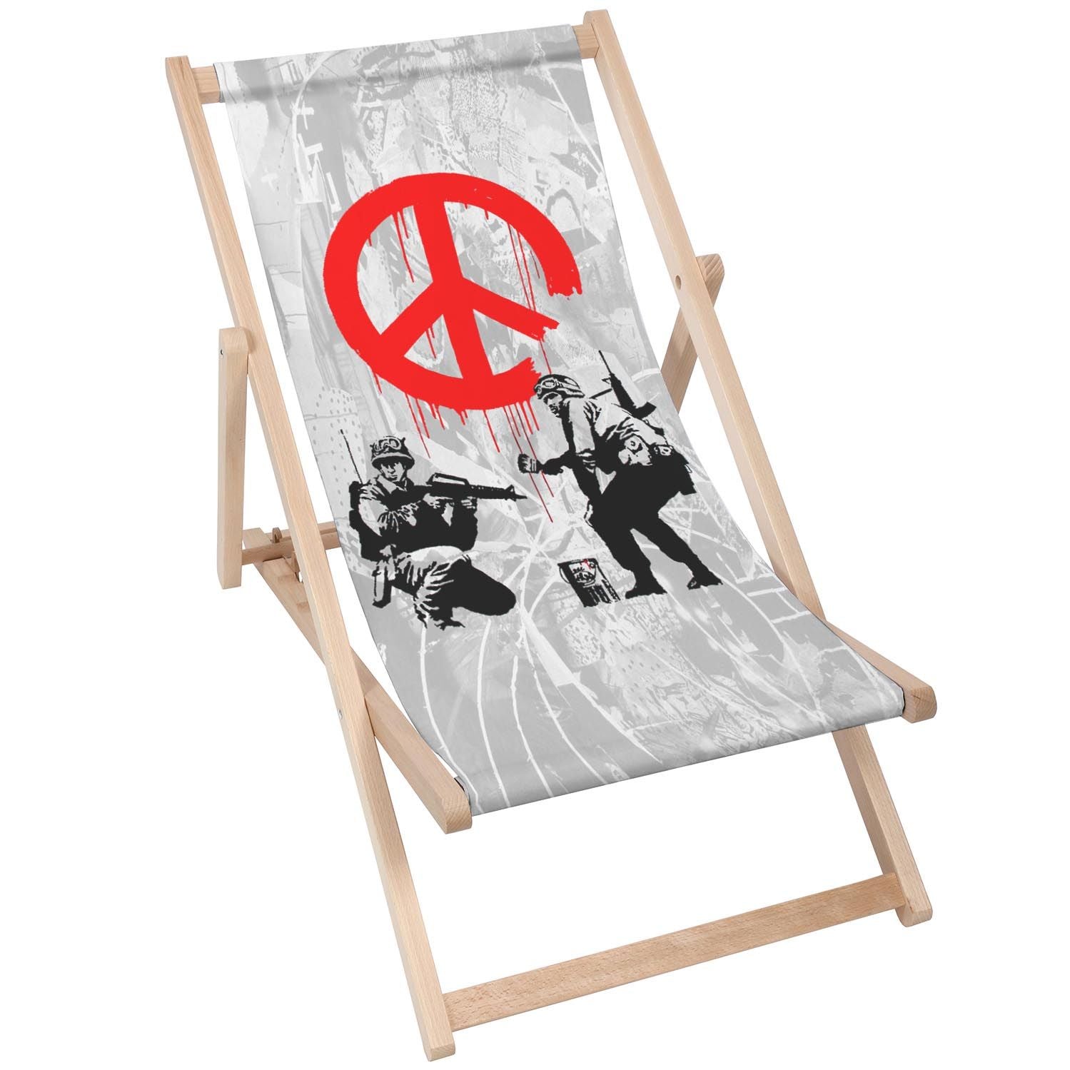 Stolik drewniany Peace Soldiers-50x50 CM