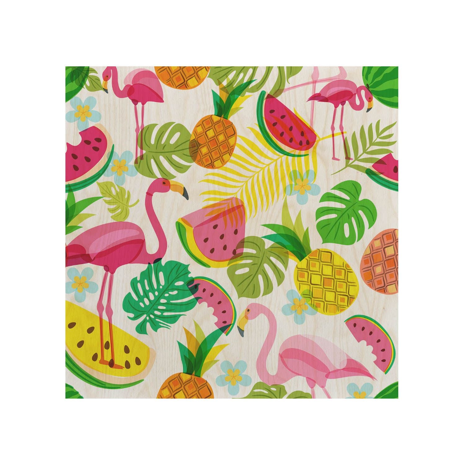 Holztisch Pink Flamingo-30x40 CM
