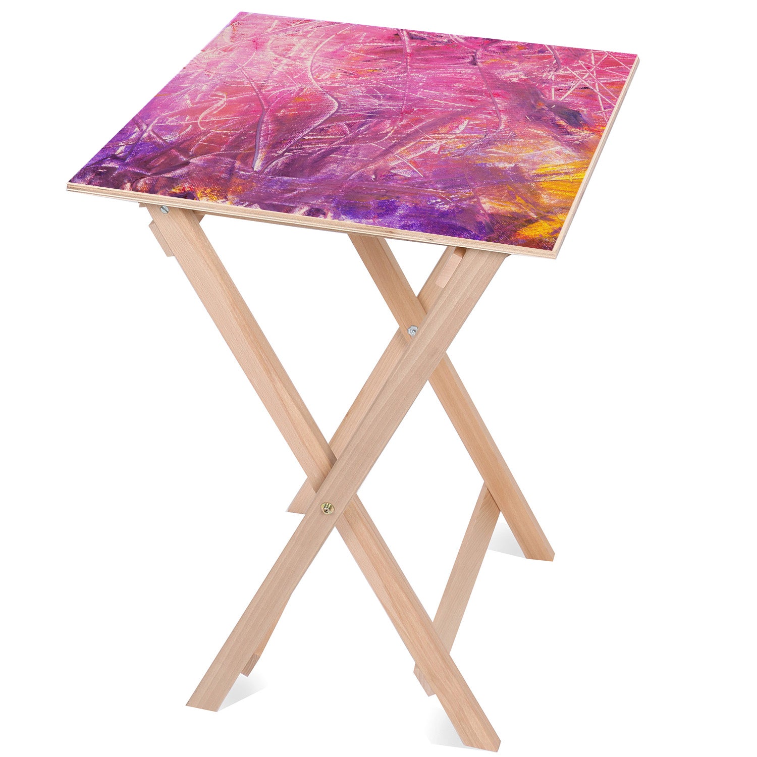 Wooden Table Pink