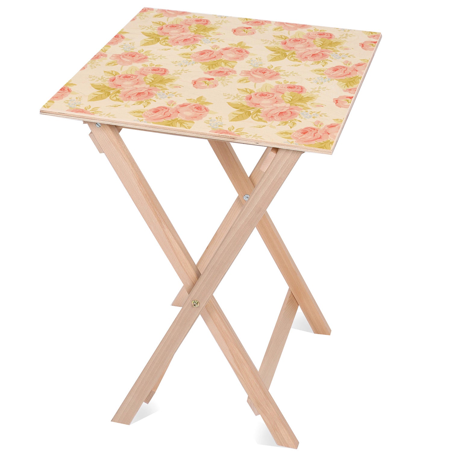Holztisch Rosen-50x50 CM