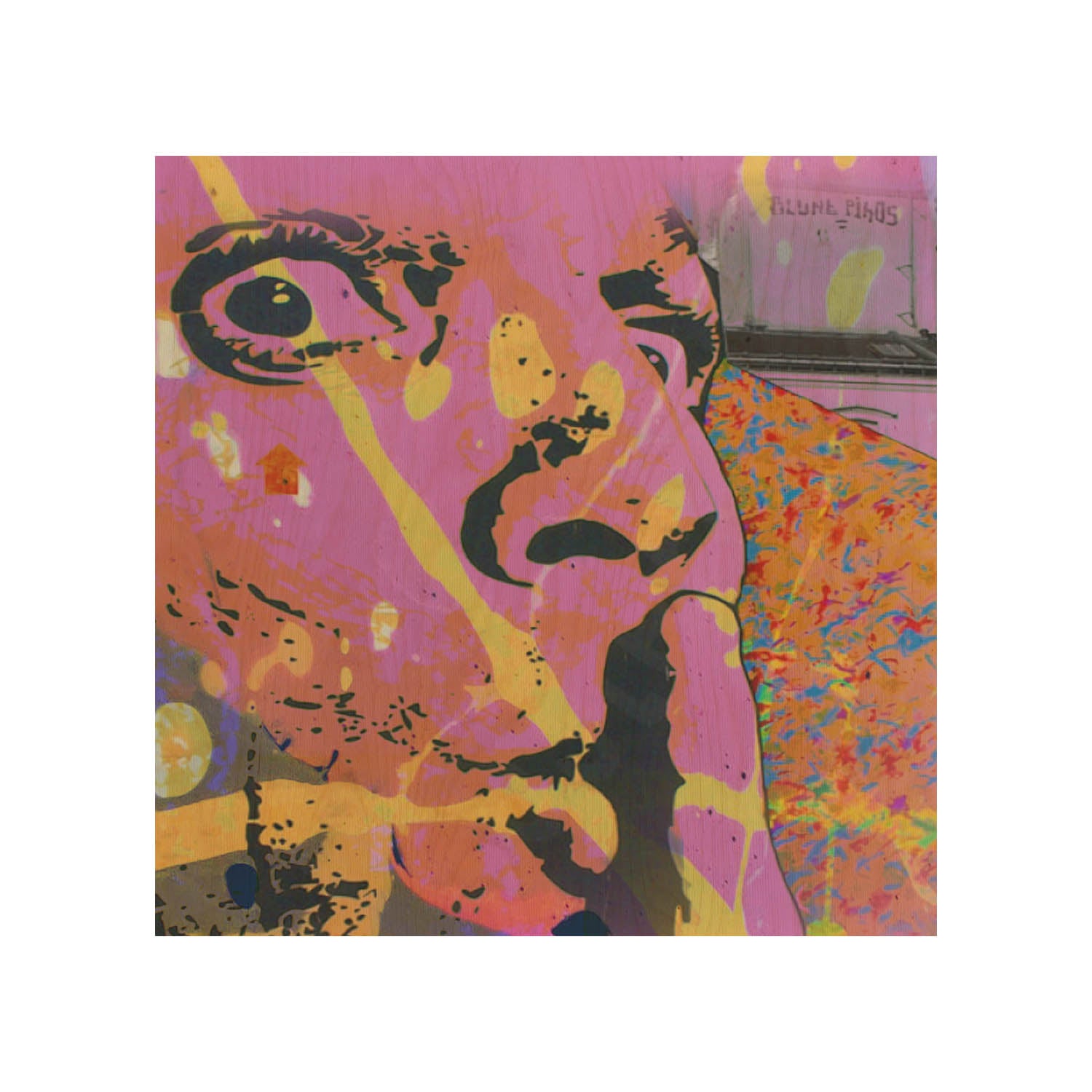 Dřevěný stolek Silence Please-30x40 CM