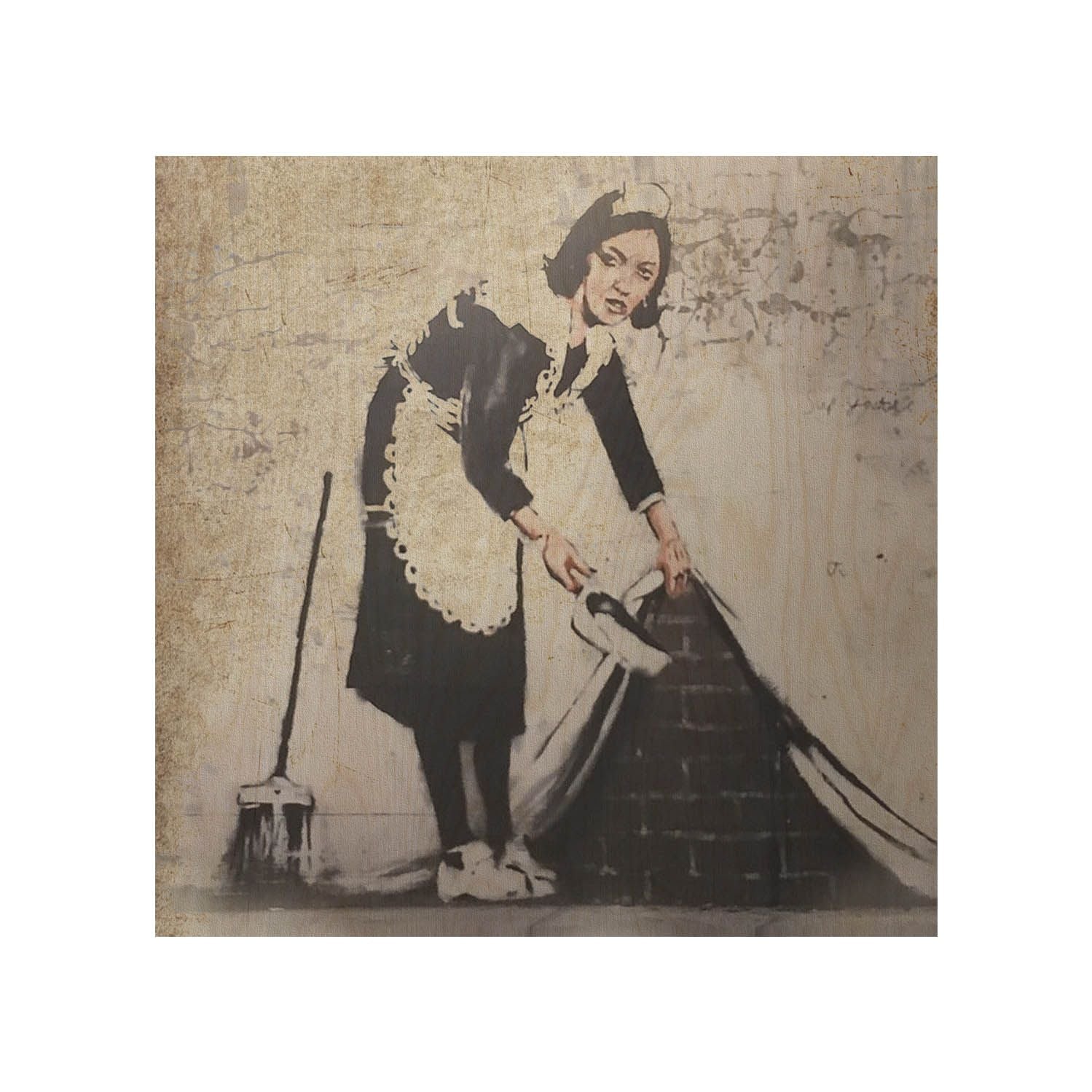 Holztisch Die Magd-50x50 CM