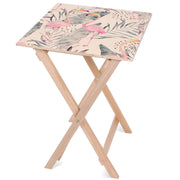 Dřevěný stolek Tropical Flamingo
