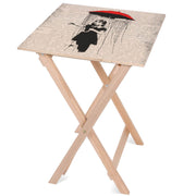 Wooden Table Umbrella Girl-30x40 CM