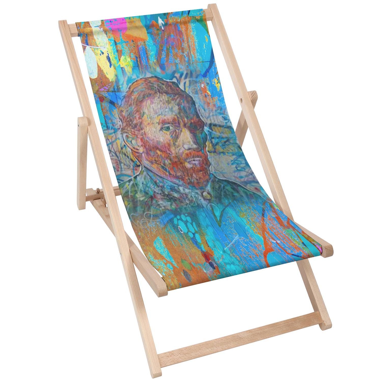 Stolik drewniany Van Gogh Blue-30x40 CM