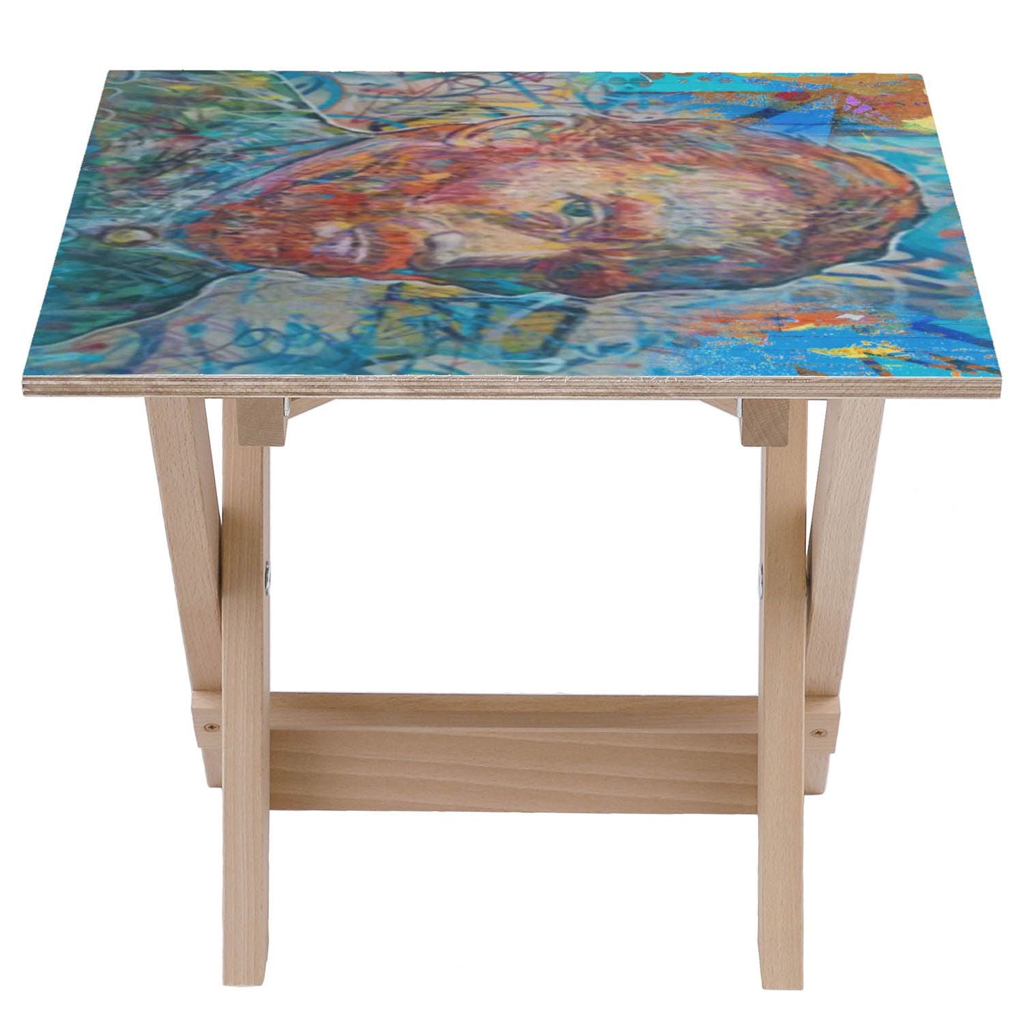 Stolik drewniany Van Gogh Blue-30x40 CM