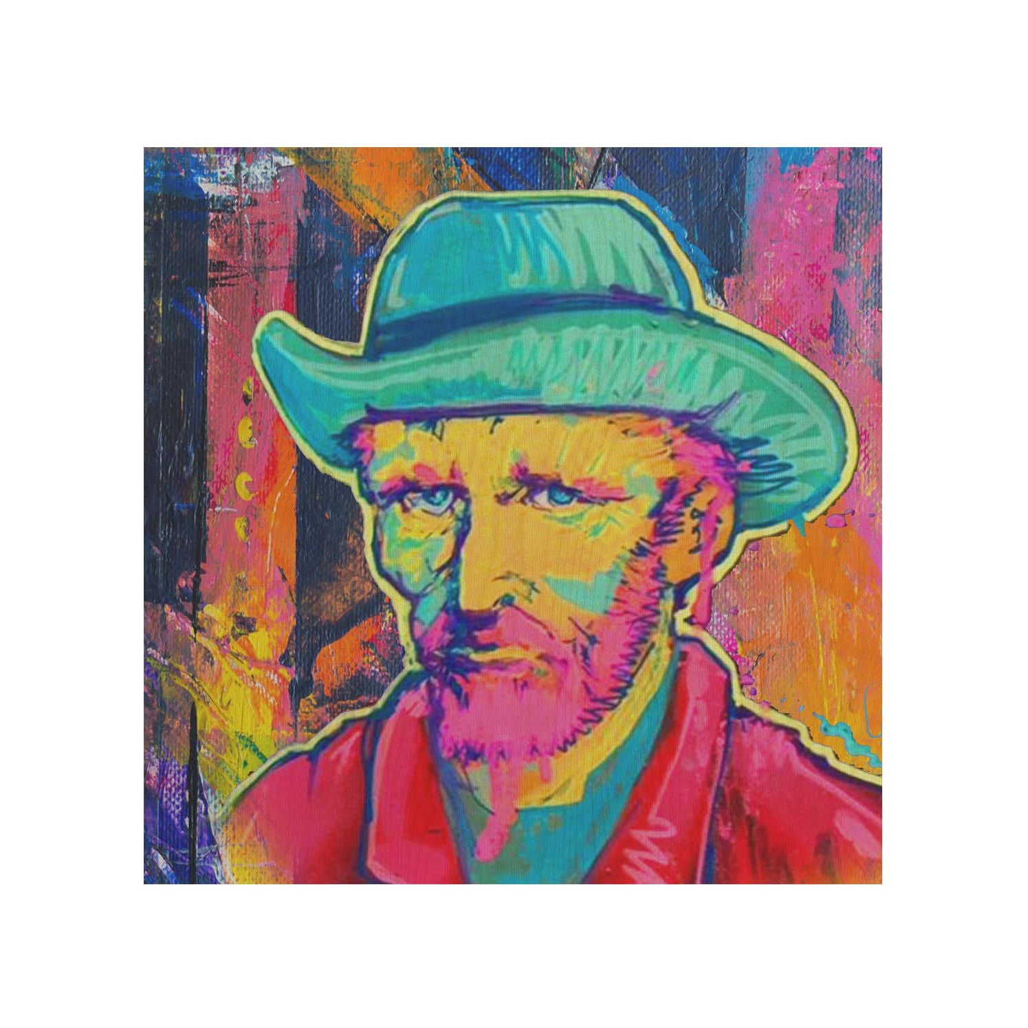 Holztisch Van Gogh With A Straw-30x40 CM