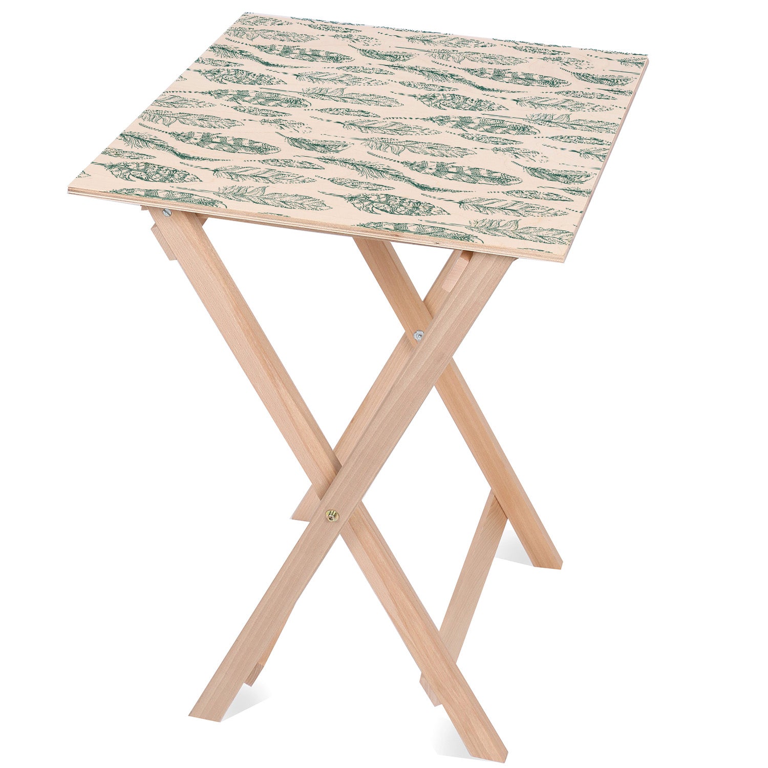 Holztisch Green on White