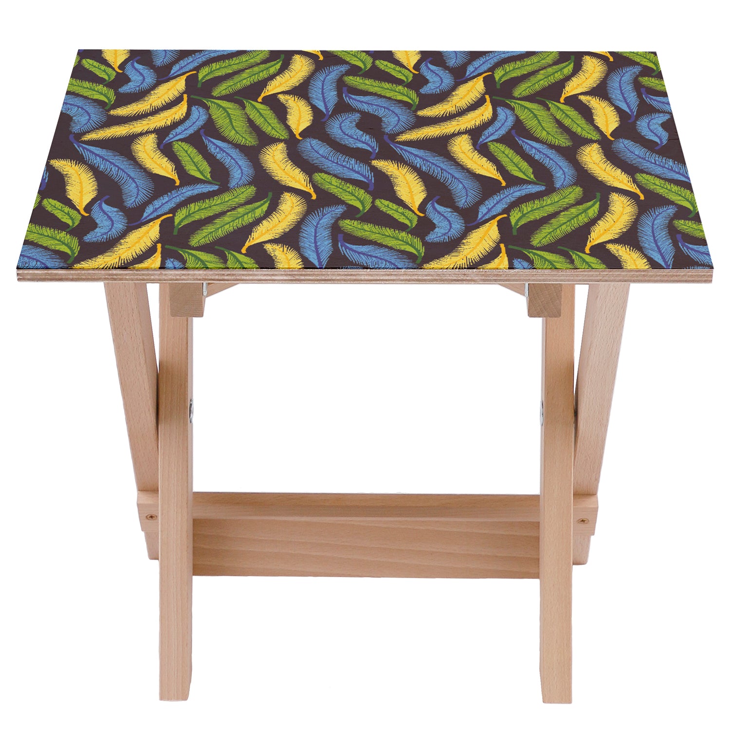 Stolik drewniany Yellow-Green-Blue-30x40 CM