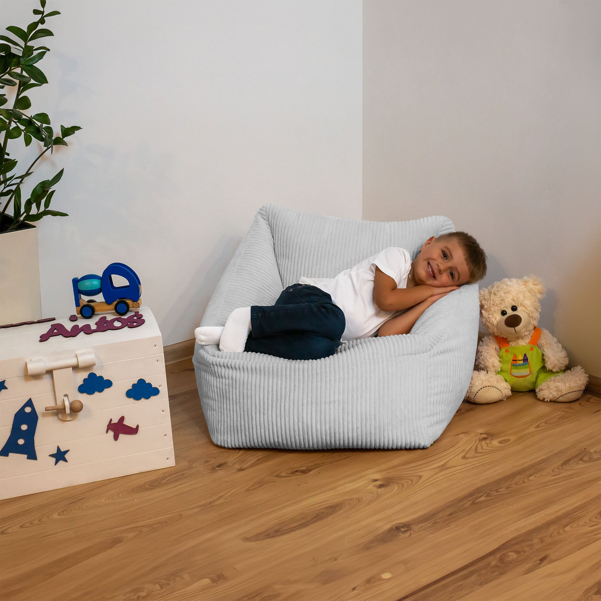 Children's Armchair Storm Gray
